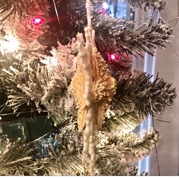 NEW! Starfish Snowflake Christmas Tree Ornaments Set/2 - Picture 4 of 6